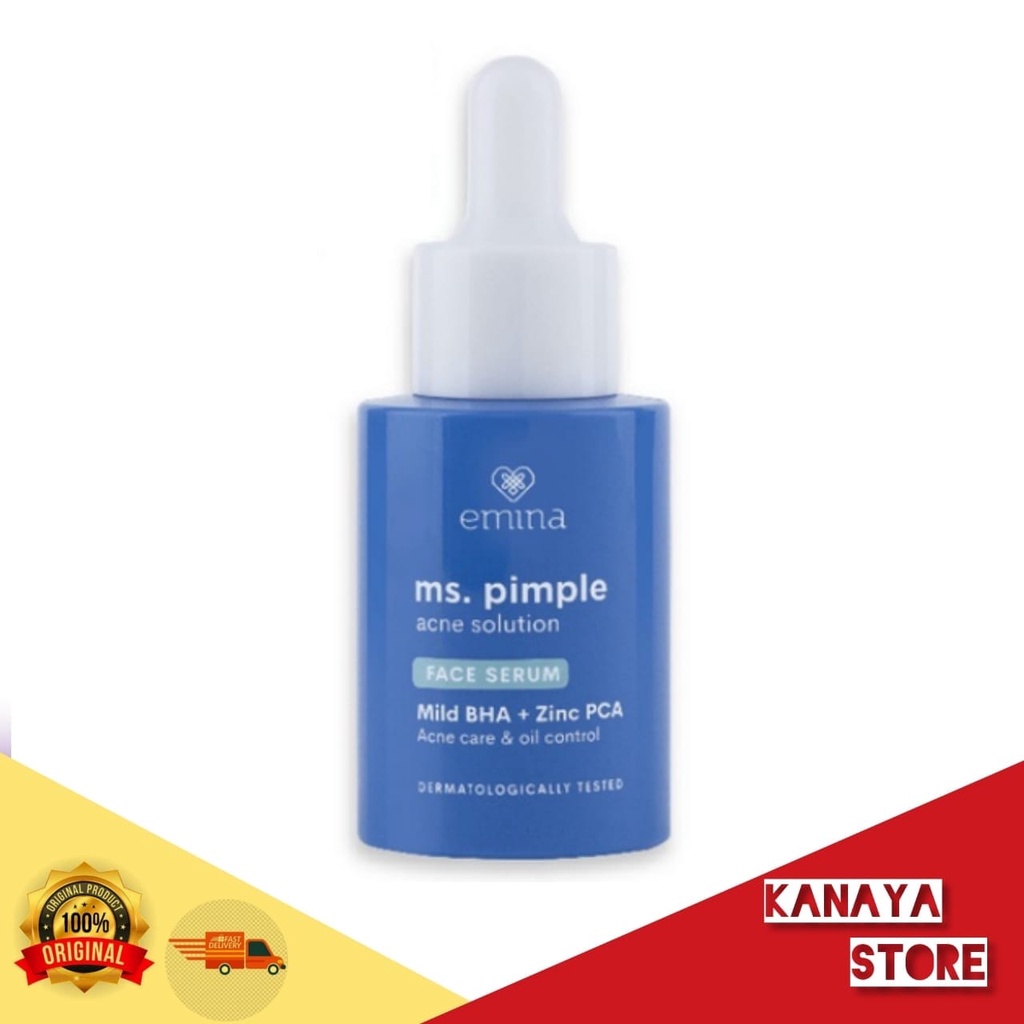 (BISA COD) Emina Ms Pimple Acne Solution Face Serum 30 ml