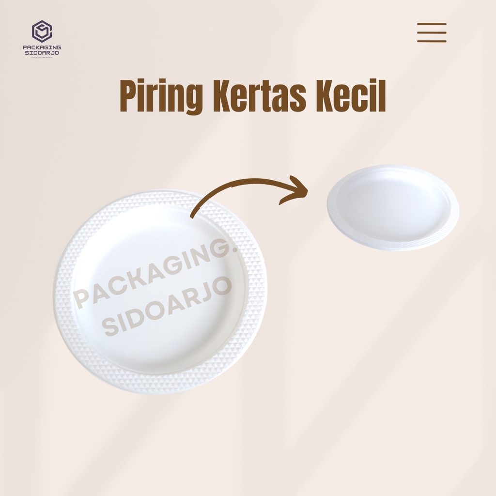 Piring 6/Piring Plastik Kecil Putih Susu/Piring Plastik/Tempat Makan/Alas Makan