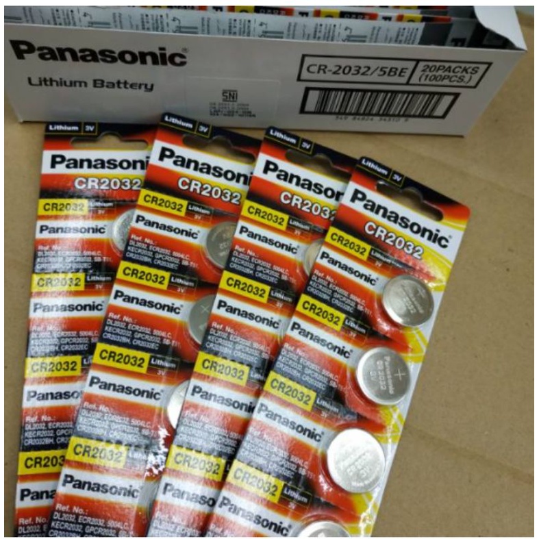 Baterai Kancing Panasonic CR 2032 / CR 2025/ CR 2016 (HARGA  1 PCS )