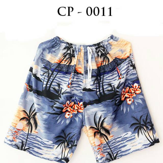 Sweet Honey ~ Celana Pantai Bali Hawaii Dan motif Garis Untuk Cowok | Grosir Celana Pantai Pendek