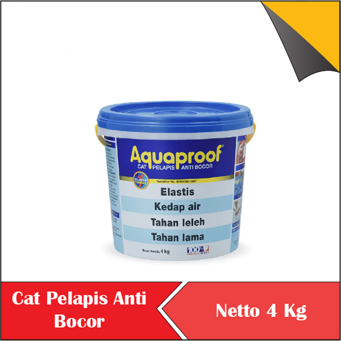 AQUAPROOF CAT PELAPIS ANTI BOCOR ANTI REMBES CAT TEMBOK EKSTERIO