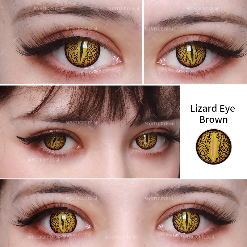 MYSTICEYES SOFTLENS COSPLAY CRAZY LENS  LIZARD EYE SERI 14.5MM (NORMAL)