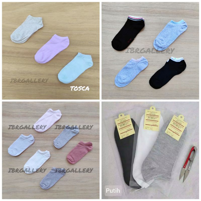 Kaos Kaki Polos Mata Kaki Pendek Tanggung