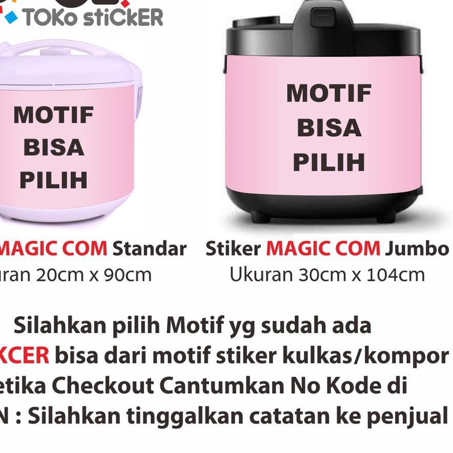 

BIG SALE!! (osu-770) Stiker MAGIC COM pilih Motif