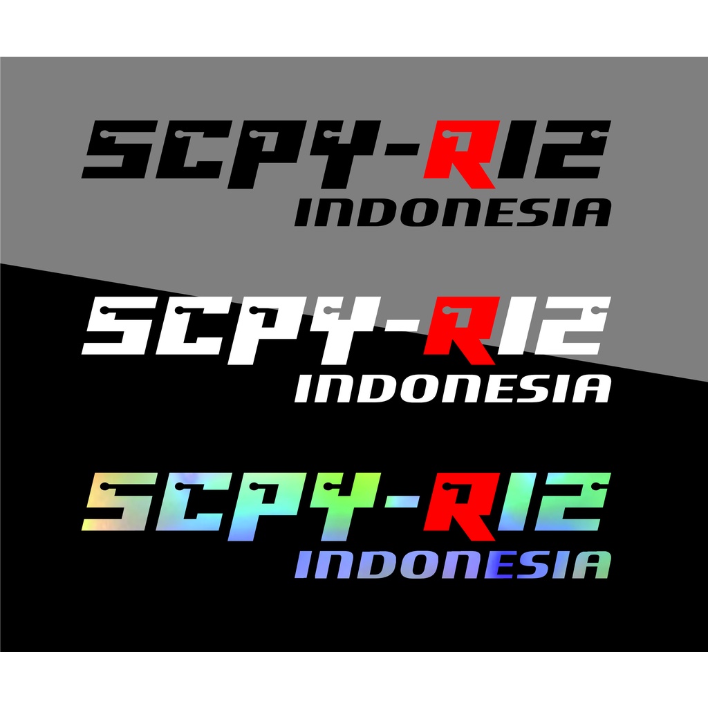 STICKER SCOOPY R12 SCPY R12 CUTTING STIKER