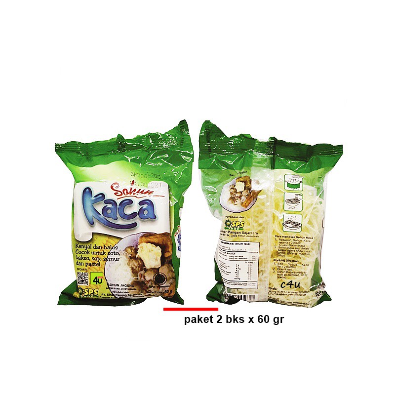 

Sohun Kaca - Soun Jagung Praktis - PAKET 2 BKS