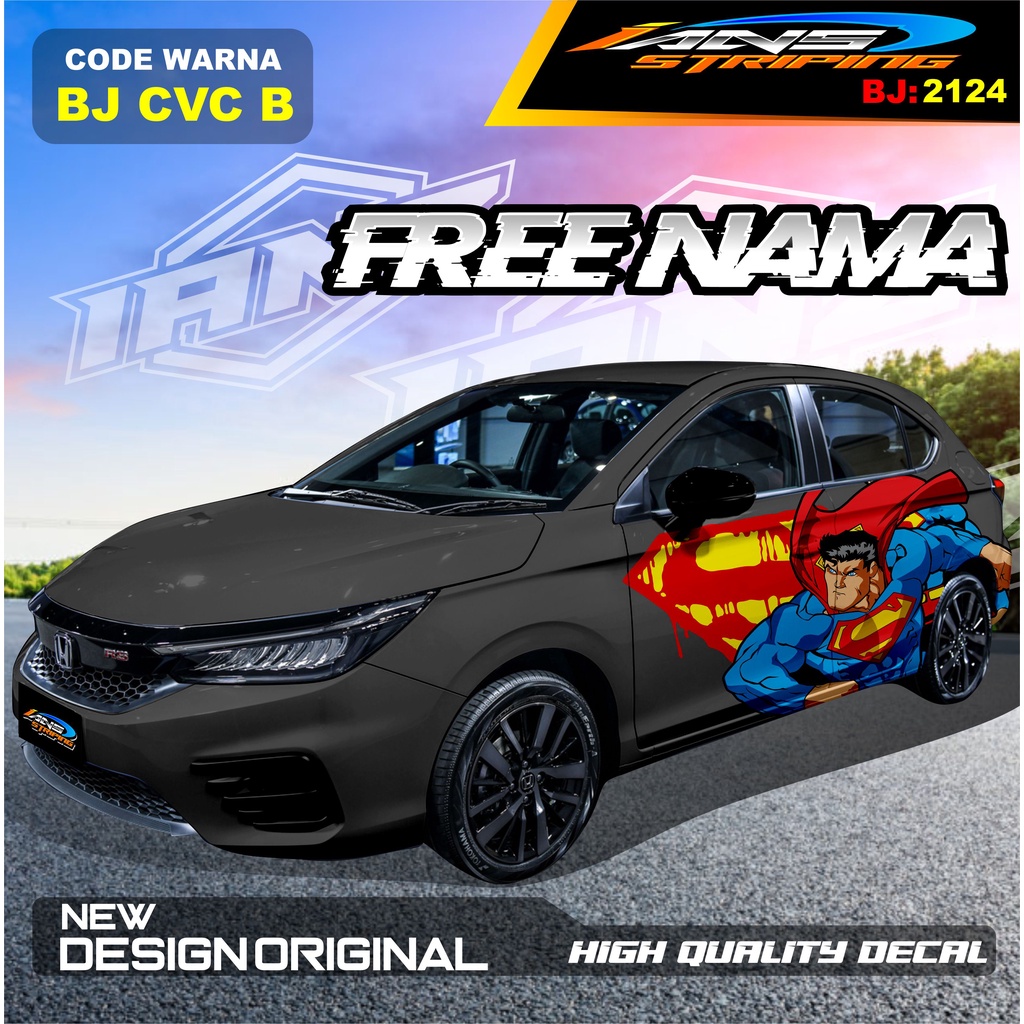 DECAL STICKER MOBIL HONDA CITY / VARIASI STICKER MOBIL HONDA BRIO / STIKER MOBIL JAZZ / DECAL STIKER MOBIL AVANZA AYLA