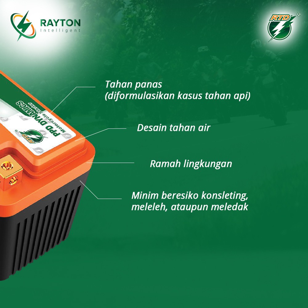 AKI MOTOR / ACCU KERING MOTOR RTD NEW INNOVATION LITHIUM IRON PHOSPHATE (LIFEPO4)