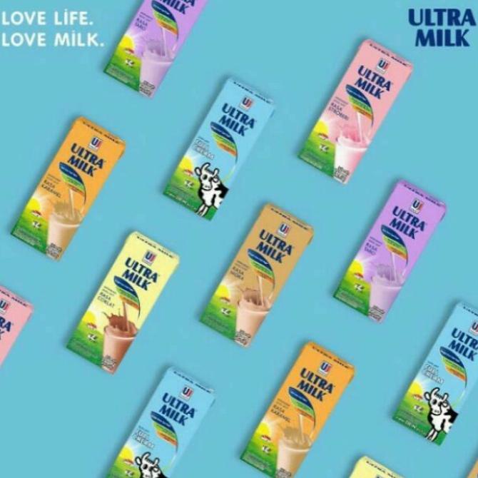 

(BISA COD) Free packing plastik Susu Ultra UHT 200 ml BERGARANSI Kode 1075