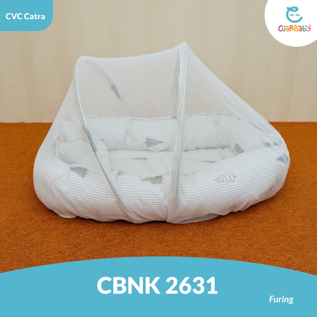 Kasur Bayi Kelambu Model Boat Motif White Cypress By Cuan Baby Perlengkapan Tidur Bayi Tempat Tidur Bayi CBNK ONLY FURING-3