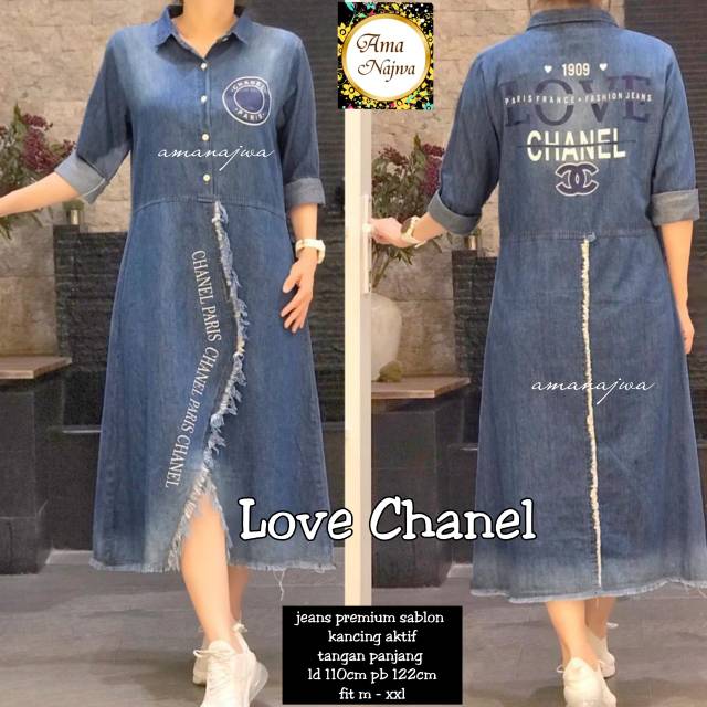 love chanel tunik jeans ama najwa