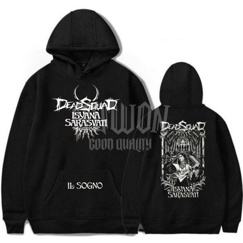 Jaket Hoodie DEADSQUAD X ISYANA SARASVATI LIMITED EDITION Band Deadsquad NEW DESIGN | PREMIUM EDITIO
