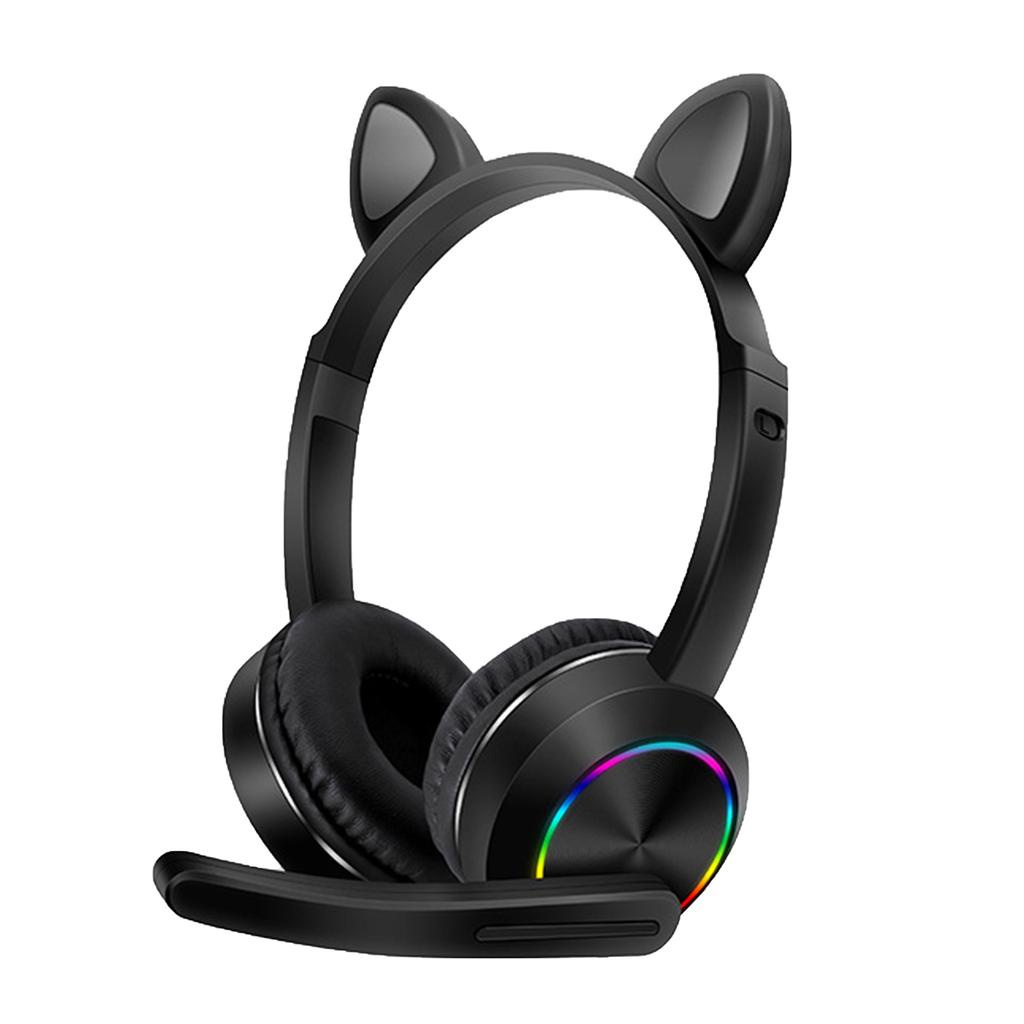 Headset Gaming Cat Ear RGB Stylish AUX / Jack Cable With Microphone AKZ-020 -XOBOX