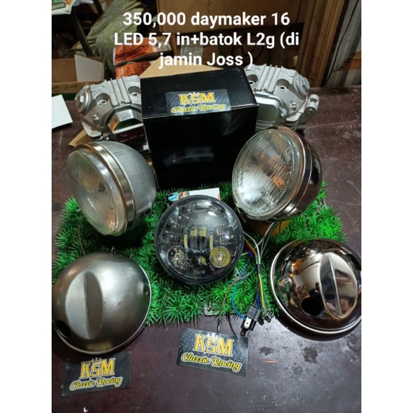 batok lampu L2G set daymaker 16 LED 1set pnp cb gl MP Tiger (Daymaker + Batok L2G)