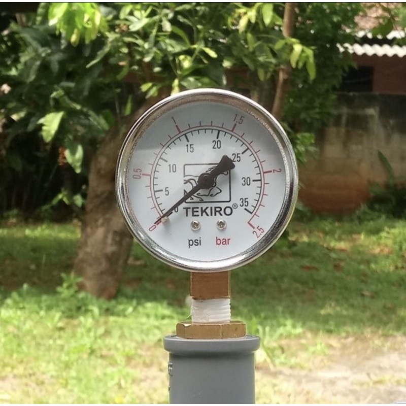 TEKIRO PRESSURE GAUGE TEKIRO ALAT UKUR TEKANAN BAN KOMPRESOR 2,5BAR , 4BAR, 6BAR, 10BAR, 16BAR, 25BA