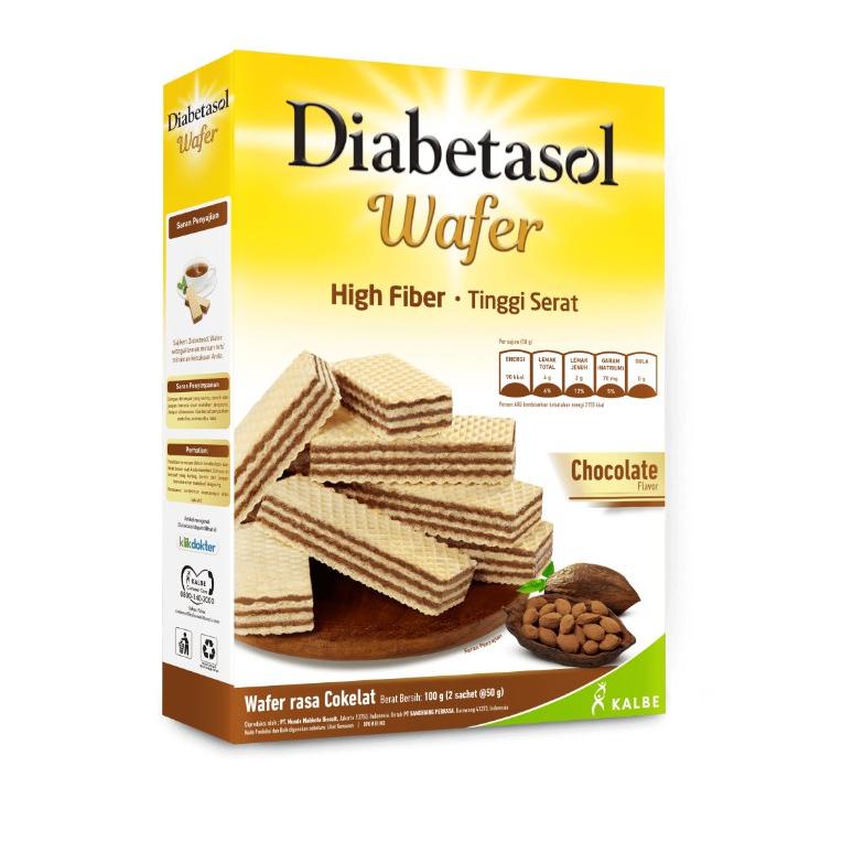 

[KODE BARANG 969M] Diabetasol Wafer Chocolate 100gr [ 2x50 gr ]