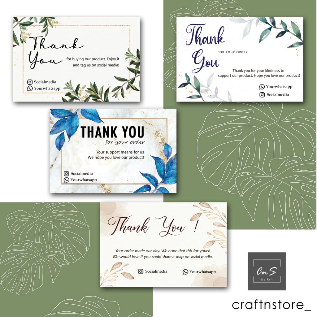 

STIKER THANK YOU LEAFY/DAUN THANKS STIKER HAMPERS MURAH STIKER UCAPAN BY TEMPLATE