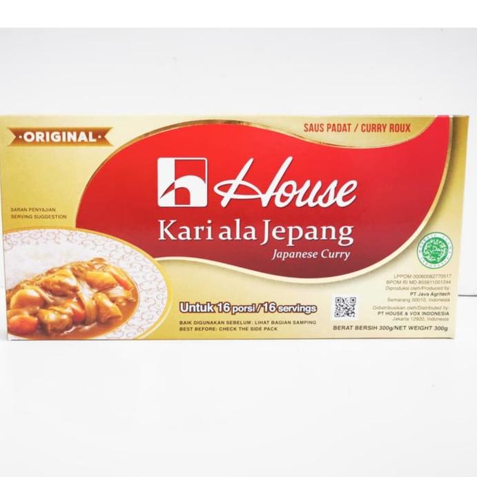 

HOUSE JAPANESE CURRY ROUX - BUMBU KARI ALA JEPANG HALAL 300GR