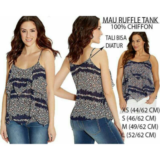 Baju Branded Wanita - MAURICES RUFFLE TANK