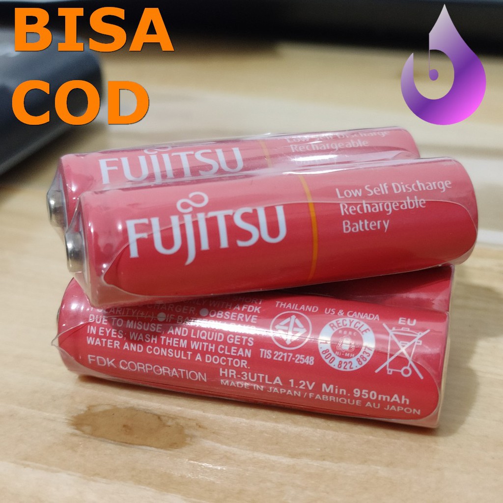 ASLI BATU BATRE BATTERY FUJITSU AA A2 950 mAh RECHARGEABLE