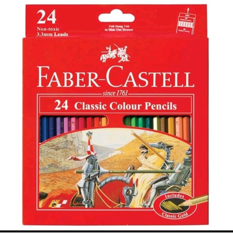 

Pensil Warna Classic Faber Castell 12 warna dan 24 Warna