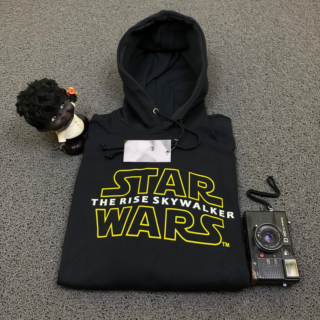 JAKET SWEATER HOODIE H&M STAR WARS HITAM