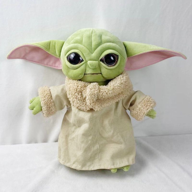 【Ready Stock】30cm A variety of styles Baby Yoda Plush Doll Stuffed Toy Keychain Grogu Mandalorian Star Wars Jedi