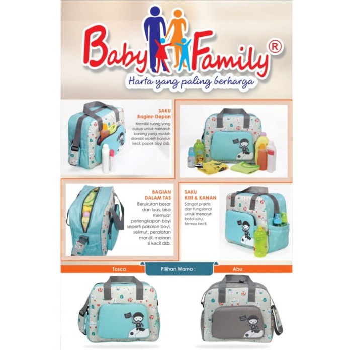 Tas Bayi Besar Baby Scots Baby Family Motif Astronot BFT 7301