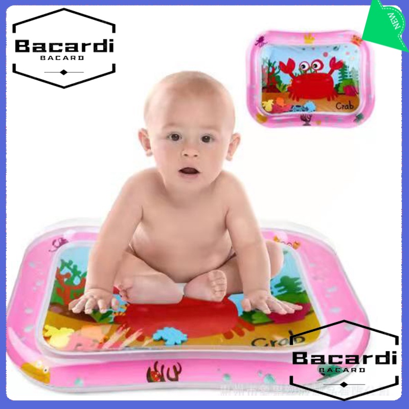 Matras air bermain main bayi anak Baby Kids Water Play Mat playmat Mainan edukatif edukasi-termurah/ Baby Water Play Mat Inflatable For Infants Toddlers Fun Tummy Time Play Activity/mainan sensory bayi