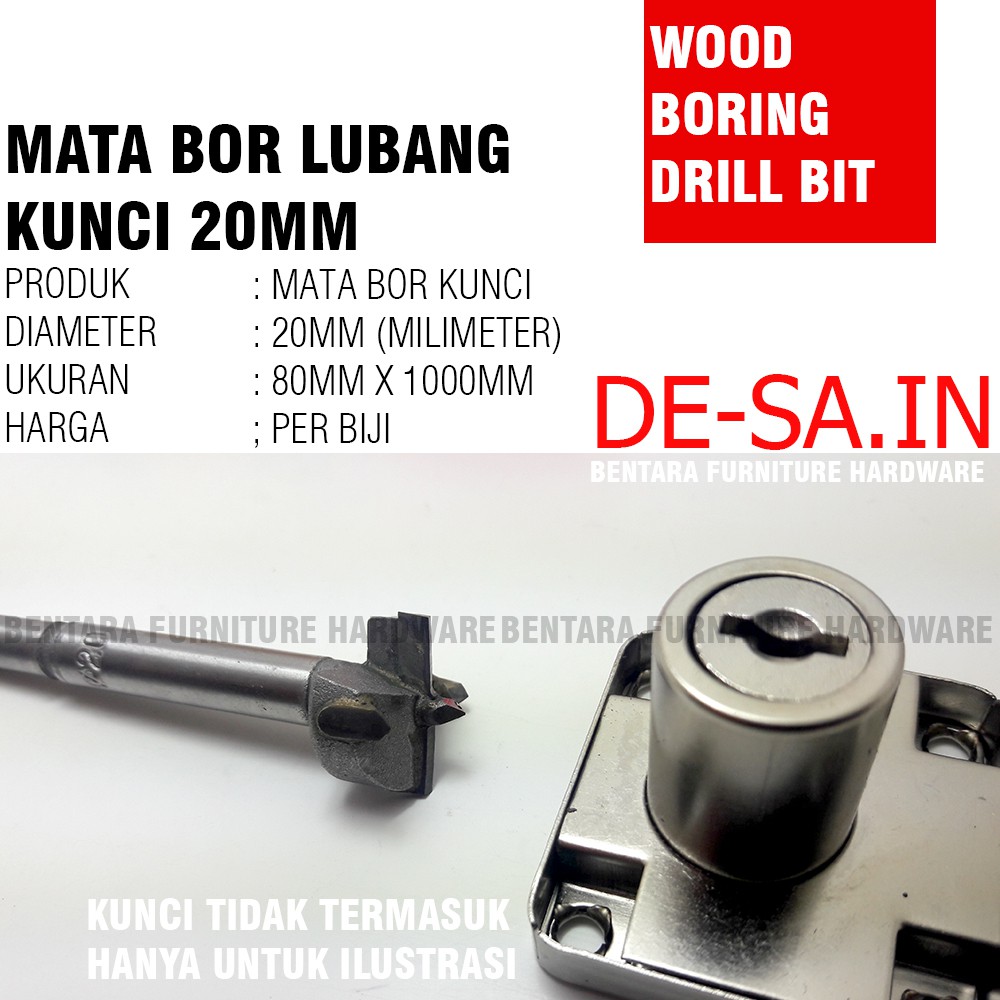 Mata Bor Kunci 20mm