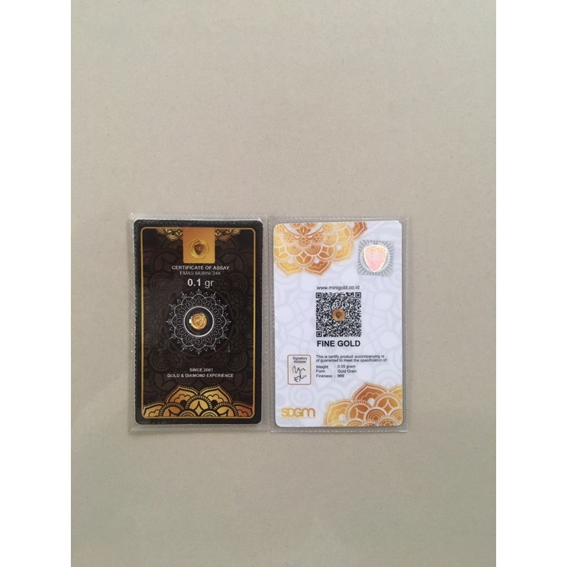 MINIGOLD 0.1 GRAM/LOGAM MULIA