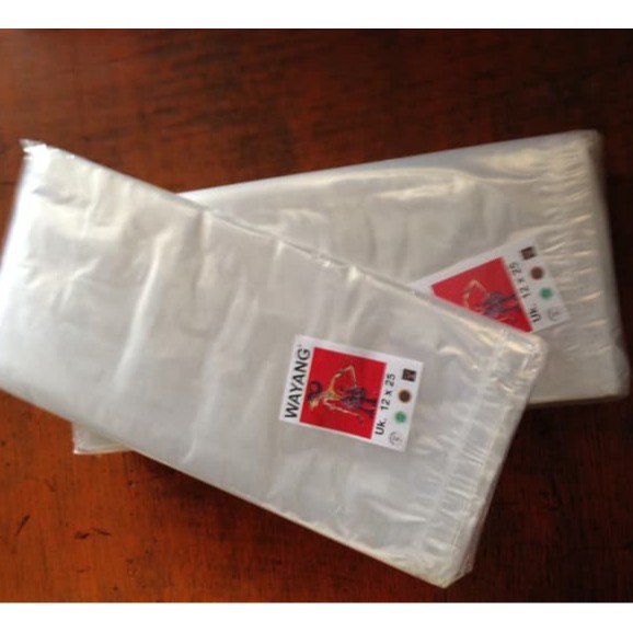 Plastik PP Wayang 12 x 25 500gram/Plastik Laundry Wayang 12x25 500gram
