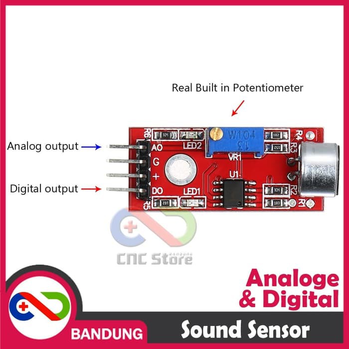 SOUND VOICE DETECTION MICROPHONE SENSOR PENDETEKSI SUARA MODULE