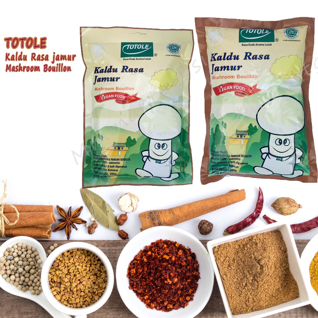 Totole / Kaldu Rasa Jamur / Mushroom Bouillon / 200g/ 400g/ 80g