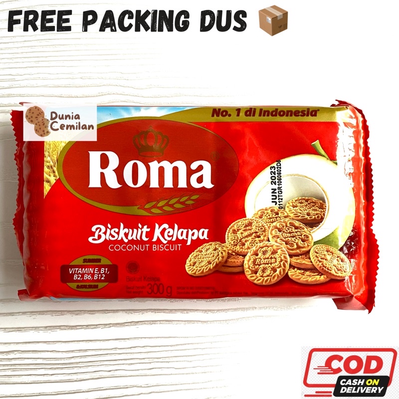 

[TERMURAH!] Roma Kelapa Pak BESAR 300gr - Biskuit Roma Enak Murah