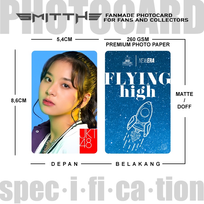 Fanmade Photocard JKT48 Flying High Part 1 Kartu Koleksi Photo Card