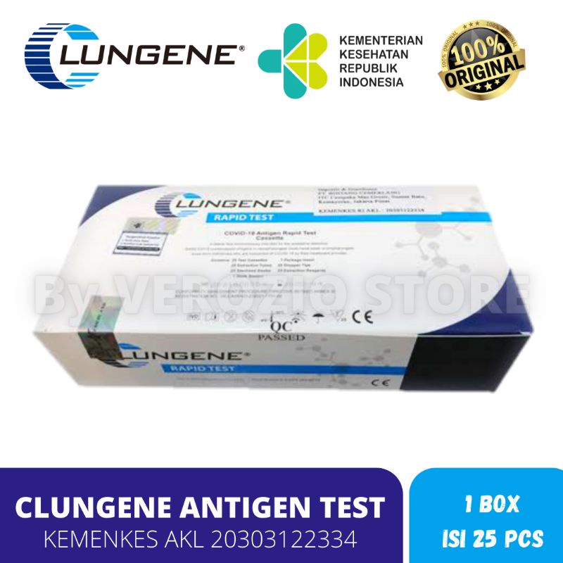 Best Seller Swab Hidung Antigen Mandiri Lungene 100% Original 1 BOX