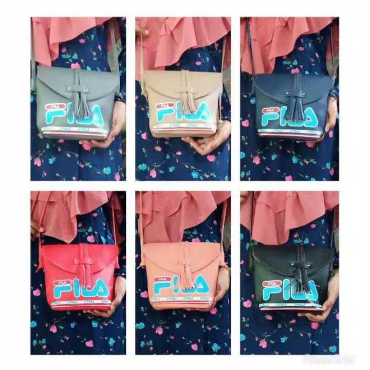 EVYSHOP TAS SELEMPANG WANITA MURAH FILA KUCIR / TAS SLEMPANG REMAJA FILA