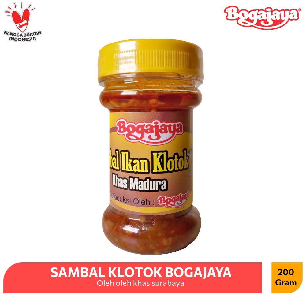 

SAMBAL KLOTOK BOGAJAYA 200 GRAM / SAMBAL OLEH-OLEH KHAS SURABAYA (NEW PRODUCT)