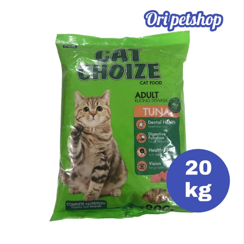 Grab Gojek Only makanan kucing cat choize adult tuna 20 kg