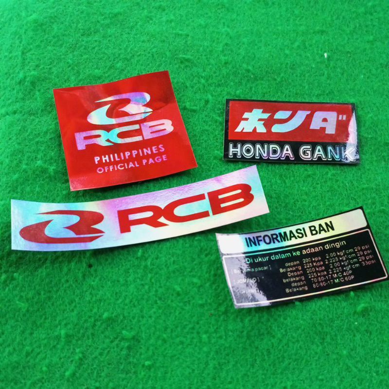 stiker rcb Honda gank hologram