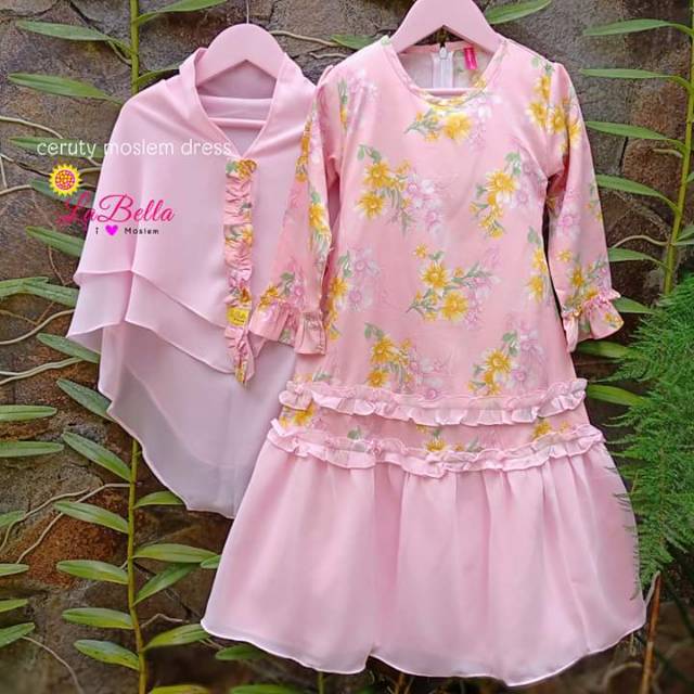 Gamis anak branded ori La Bella