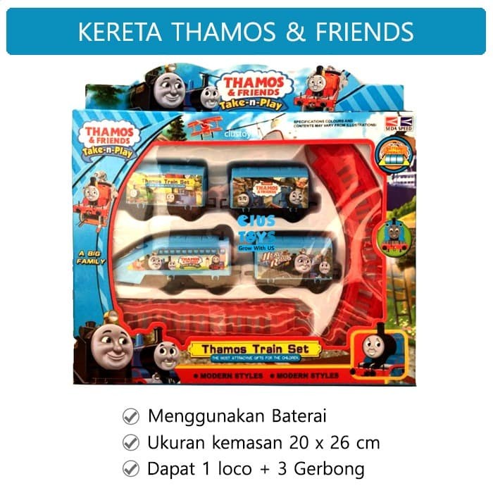 Mainan Kereta Api Rel Thomas n Friends | Kereta api Baterai