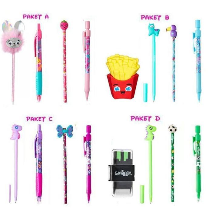 

SMIGGLE PAKET ALAT-ALAT TULIS - PAKET C