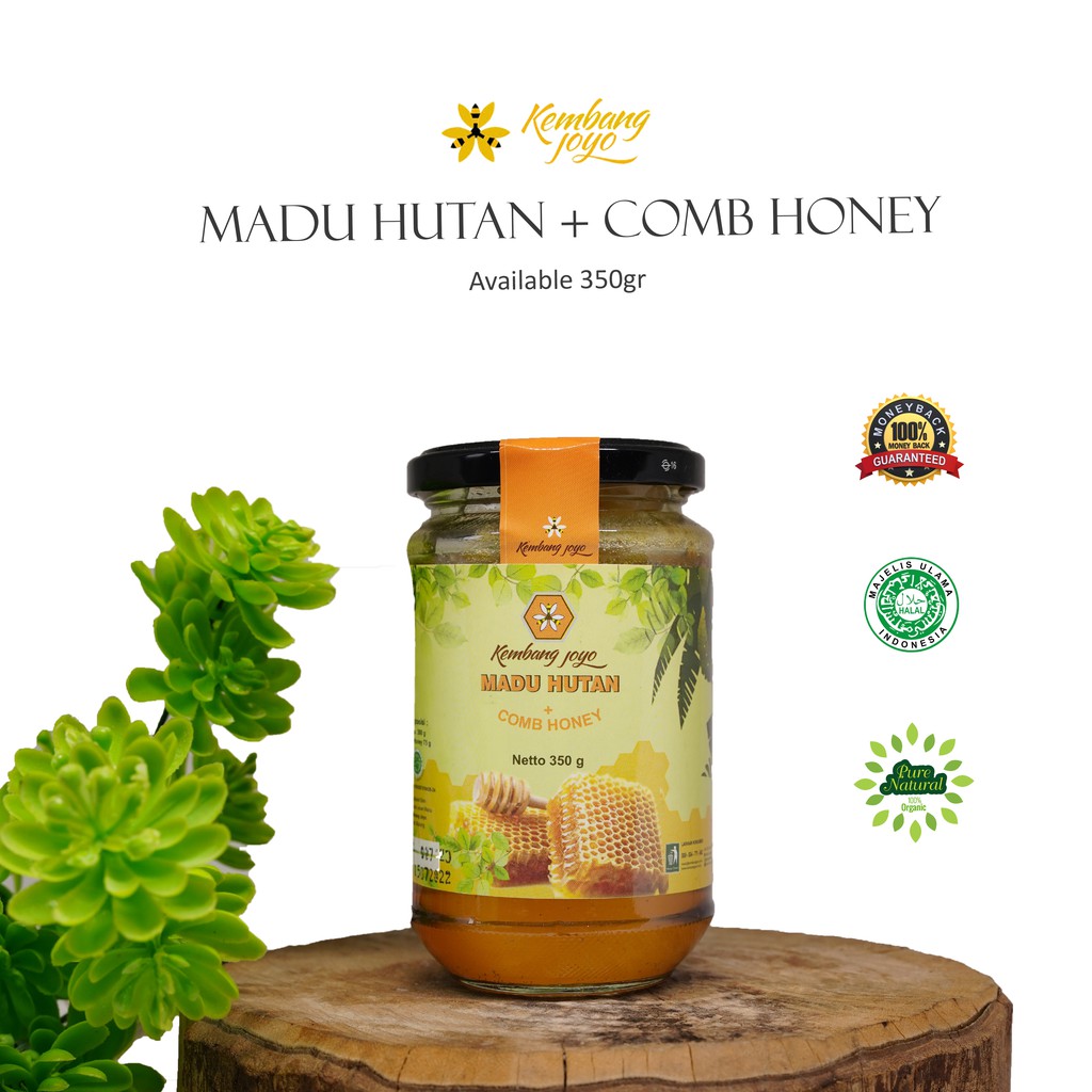 

Madu Hutan + Comb Honey 350gr