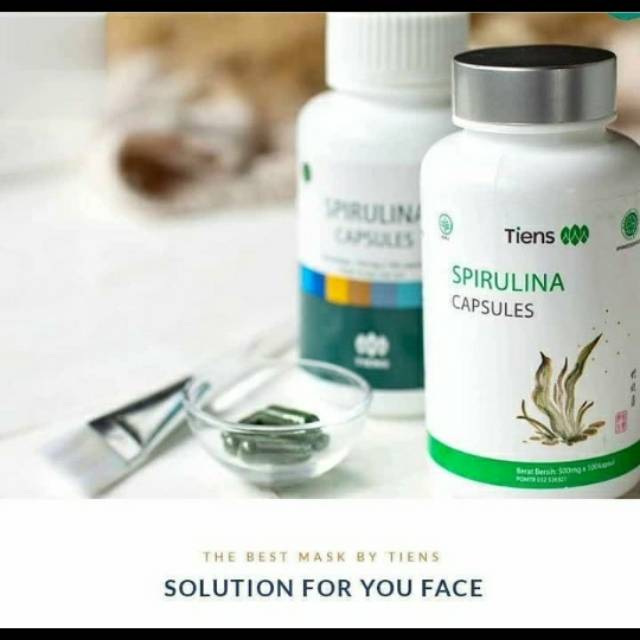 MASKER SPIRULINA TIENS JOMBANG|SPIRULINA BEST SELLER|SPIRULINA 20 KAPSUL