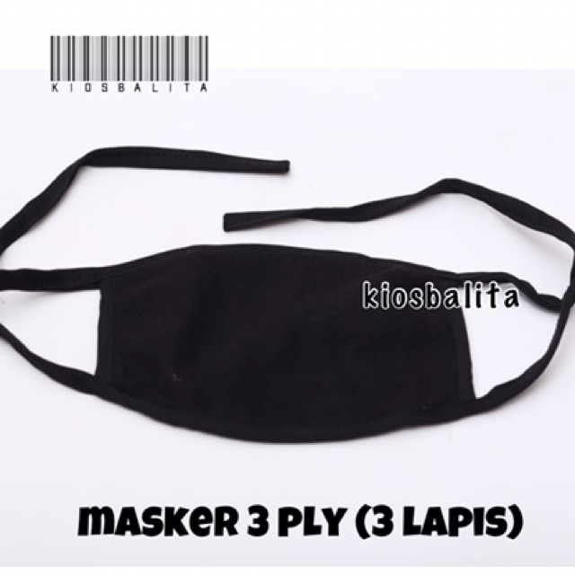 MASKER MOTIF DAN POLOS 3 ply ( 3 lapis) packing per plastik