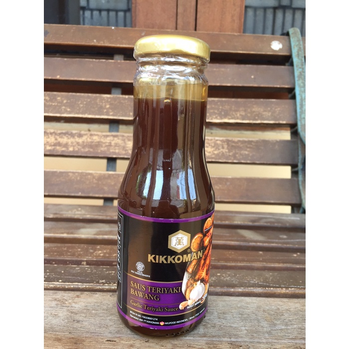 

01F1S Saus Teriyaki Bawang 300 Gram | Kikkoman Garlic Teriyaki Sauce Halal M Fsfs201
