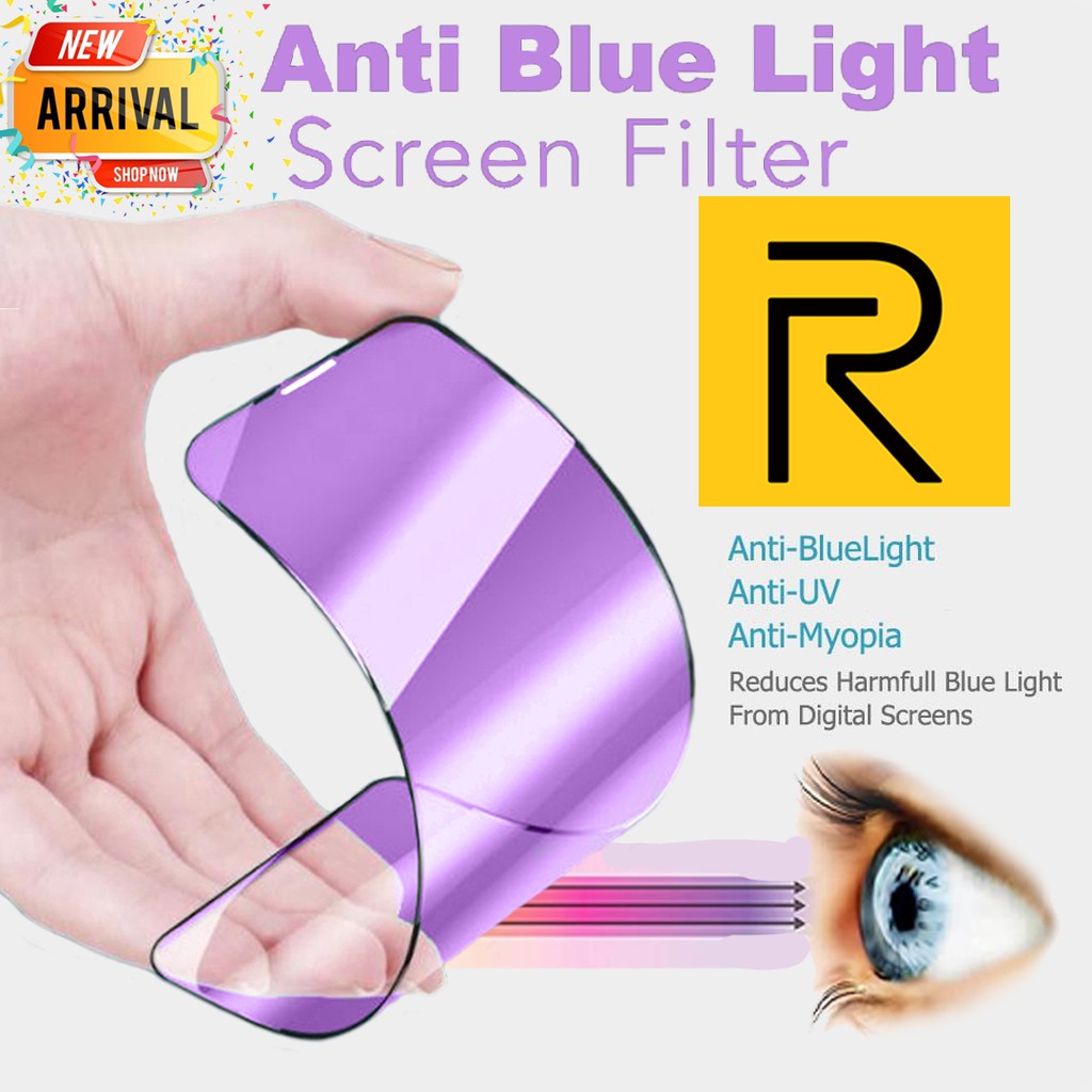 REALME 3 / 3 PRO /  5 / 5i /3 PRO/ 5 / 5I / 5 PRO / C2 /  C3  TEMPERED GLASS CERAMIC FILM BLUELIGHT