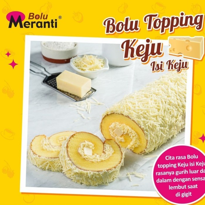 

Bolu Meranti Medan - Bolu Gulung Meranti Keju Toping Keju Khas Medan